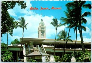 Postcard - Aloha Tower - Honolulu, Hawaii