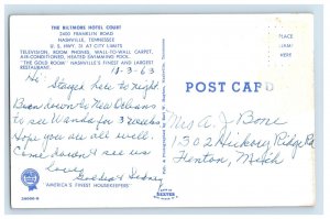 Vintage The Baltimore Hotel Court Postcard P220E
