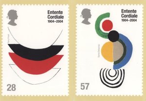 Entente Cordiale 2x Rare Limited Edition Postcard s