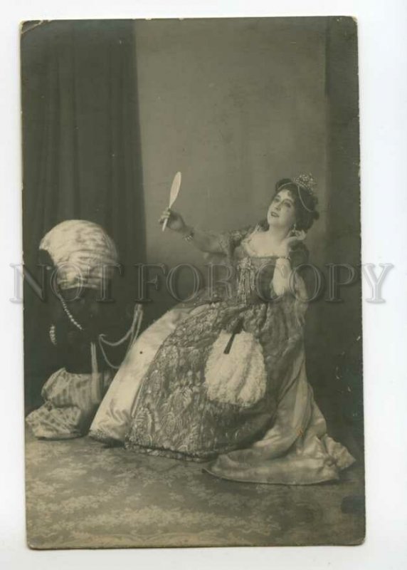 492320 SLAVINA OPERA Singer ACTRESS Theatre QUEEN & African American Boy PHOTO