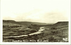 RPPC Snake River Valley below Bliss Idaho Real Photo Postcard Kodak