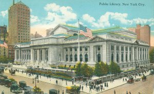 New York City Public Library Litho Unused