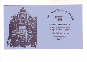 The Nostalgia Show, Niagara Falls. Ontario, 1988