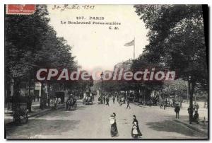 Postcard Old Paris Boulevard Poissonniere