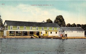 BAY VIEW HOTEL NORTH FAIR HAVEN NEW YORK POSTCARD (c. 1910)
