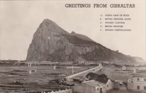 Greetings From Gibraltar Multi View Real Photo