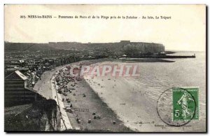 Old Postcard Mers les Bains Mers Panorama and beach taken from the Cliff Dist...