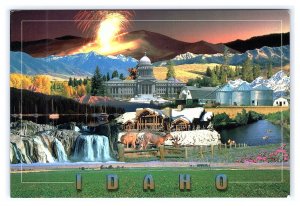 Idaho The Gem State Continental Multi View Postcard