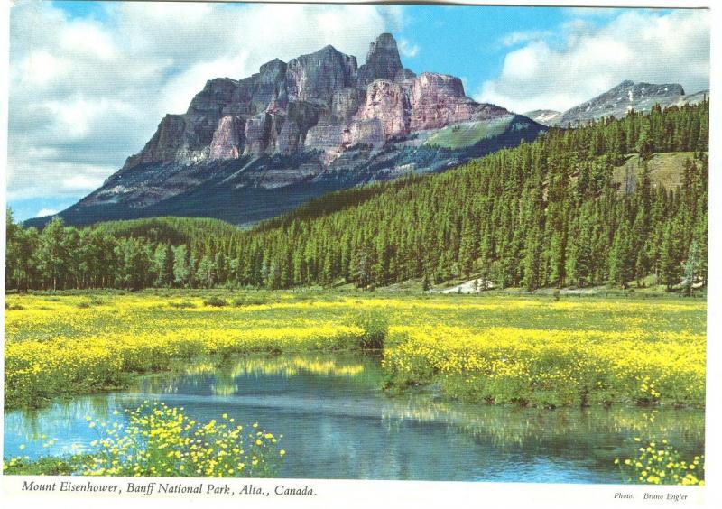 Canada, Mount Eisenhower, Banff National Park, Alta, unused Postcard