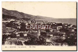 Menton Old Postcard General view