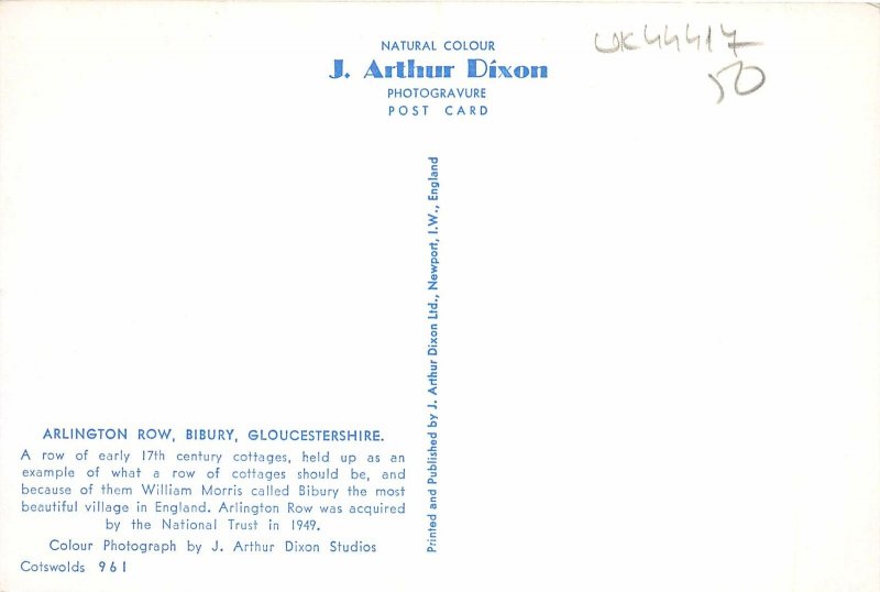uk44417 arlington row bibury gloucestershire  uk