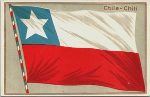 Chile Chili Embossed Flag Vintage Postcard C164