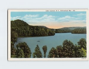 Postcard Lake Luzerne, Adirondack Mountains, Lake Luzerne, New York