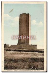 Old Postcard Somme Py Monument of American Army Mont Blanc