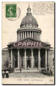 Paris Old Postcard The Pantheon