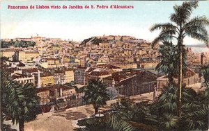 Panorama, Jardim de S Pedro d'Alcantara Lisboa Unused 