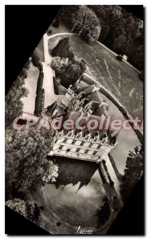 Modern Postcard Azay Le Rideau View Aerienne Du Chateau