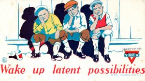 1930s YMCA Boys Depression Era Blotter