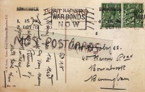 Genealogy Postcard - Holmes - 40 Harrow Road, Bournbrook, Birmingham - R693