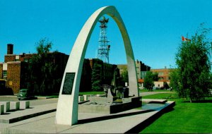 Canada Alberta Lethbridge City Hall and Irrigation Monument