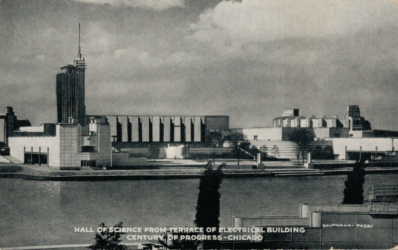 USA Hall Of Science From Terrace of Electrical Building Century Progress 04.83