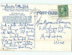 W-Border THOMAS CAFETERIA RESTAURANT Kansas City KS G8857