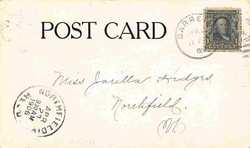 Mathewson School Barre Vermont 1906 postcard
