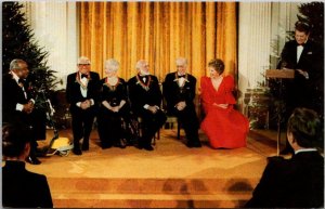 President Reagan & Wife Nancy With Kennedy Center Honorees At The White House