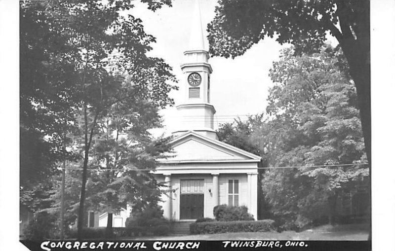 Congregational Church real photo - Twinsburg, Ohio OH