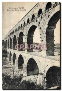 Postcard Old Surroundings Uzes Pont du Gard