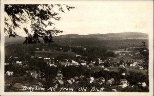 Bingham ME Maine From Old Bluff c1920 Real Photo Postcard