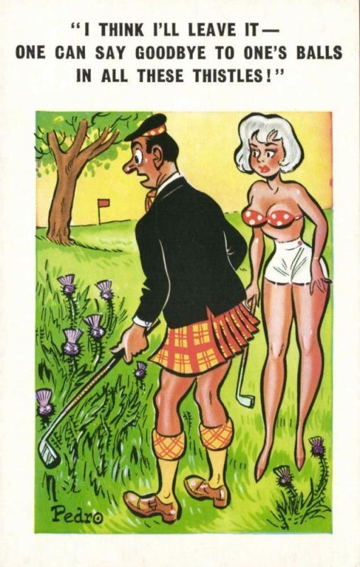 Sunny Pedro Comic Series No. 125 Scotsman Golf Course (1970s)