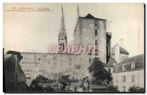 Old Postcard Prison Moulins old castle of the Dukes of Bourbon