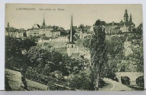 Luxembourg Vue prise su Rham c1907 to Paris Postcard K17