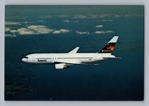 Aviation Airplane Postcard Ansett Airlines Australia Boeing 767-200 Midair AO1