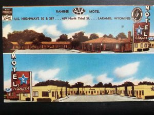 Vintage Postcard 1962 Ranger Motel U.S. Hghwy 30 & 287 Laramie Wyoming (WY)