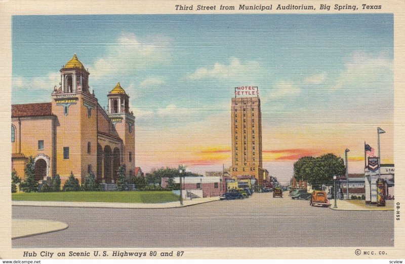 BIG SPRINGS , Texas , 1930-40s ; Third Street