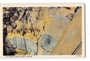 Barre Vermont VT Postcard 1915-1930 Granite Quarry
