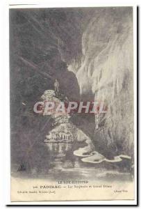 Padirac Old Postcard Lake suspended and the Great Dome (character cave)