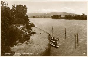 MA - Northampton. Connecticut River.    *RPPC