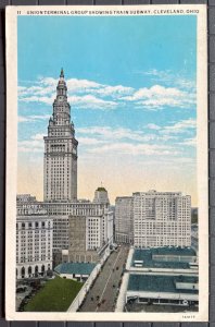 Vintage Postcard 1934 Union Terminal Group showing Subway Cleveland Ohio (OH)