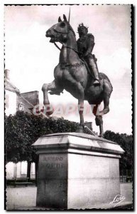 Postcard Old Dinan Statue of the constable Horse Horse