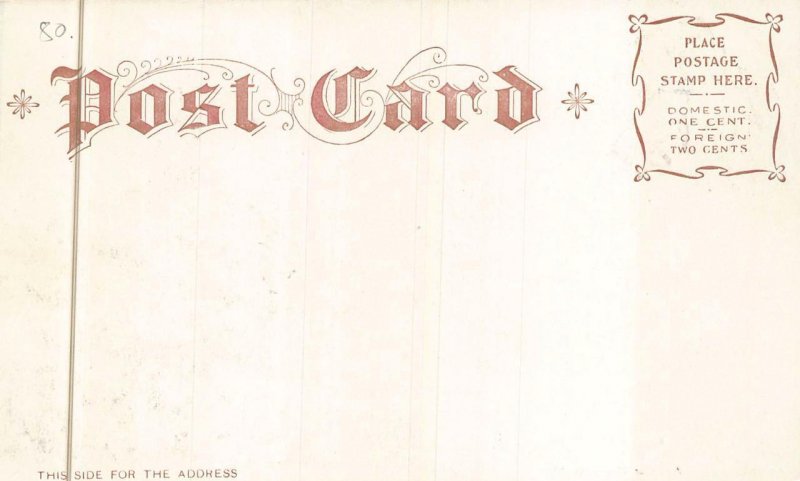 POST OFFICE WASHINGTON DC LIVINGSTON POSTCARD (c. 1900)