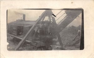 J42/ Chicago Illinois RPPC Postcard c1917 Marion Steam Shovel Occupational 42