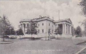 Washington DC  Memorial Continental Hall Albertype