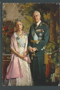 1916 Post Card Royalty Sweden King Card Gustaf & Queen Silvia