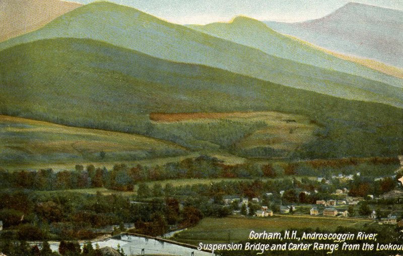 NH - Gorham. Bird's Eye View from the Lookout