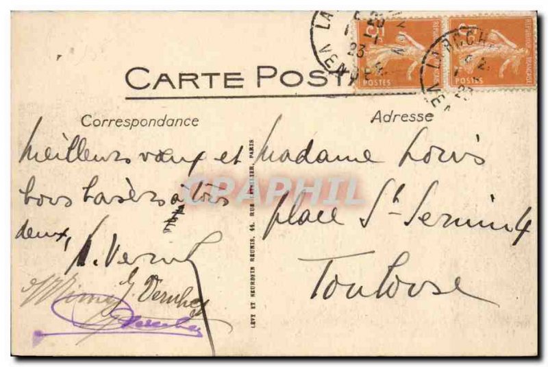 La Roche sur Yon Old Postcard General view