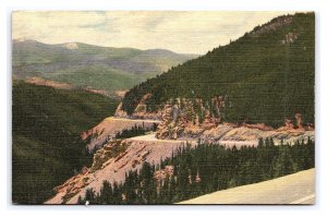Highway U. S. 50 Western Slope Monarch Pass Colorado Scenic View Postcard