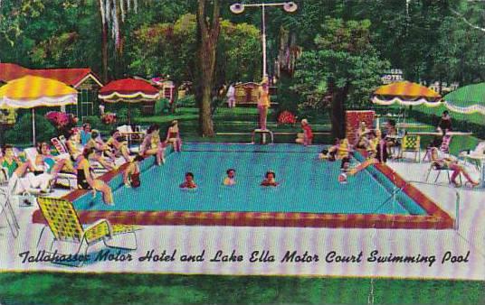 Florida Tallahassee Motor Hotel Lake Ella Motor Court Swimming Pool